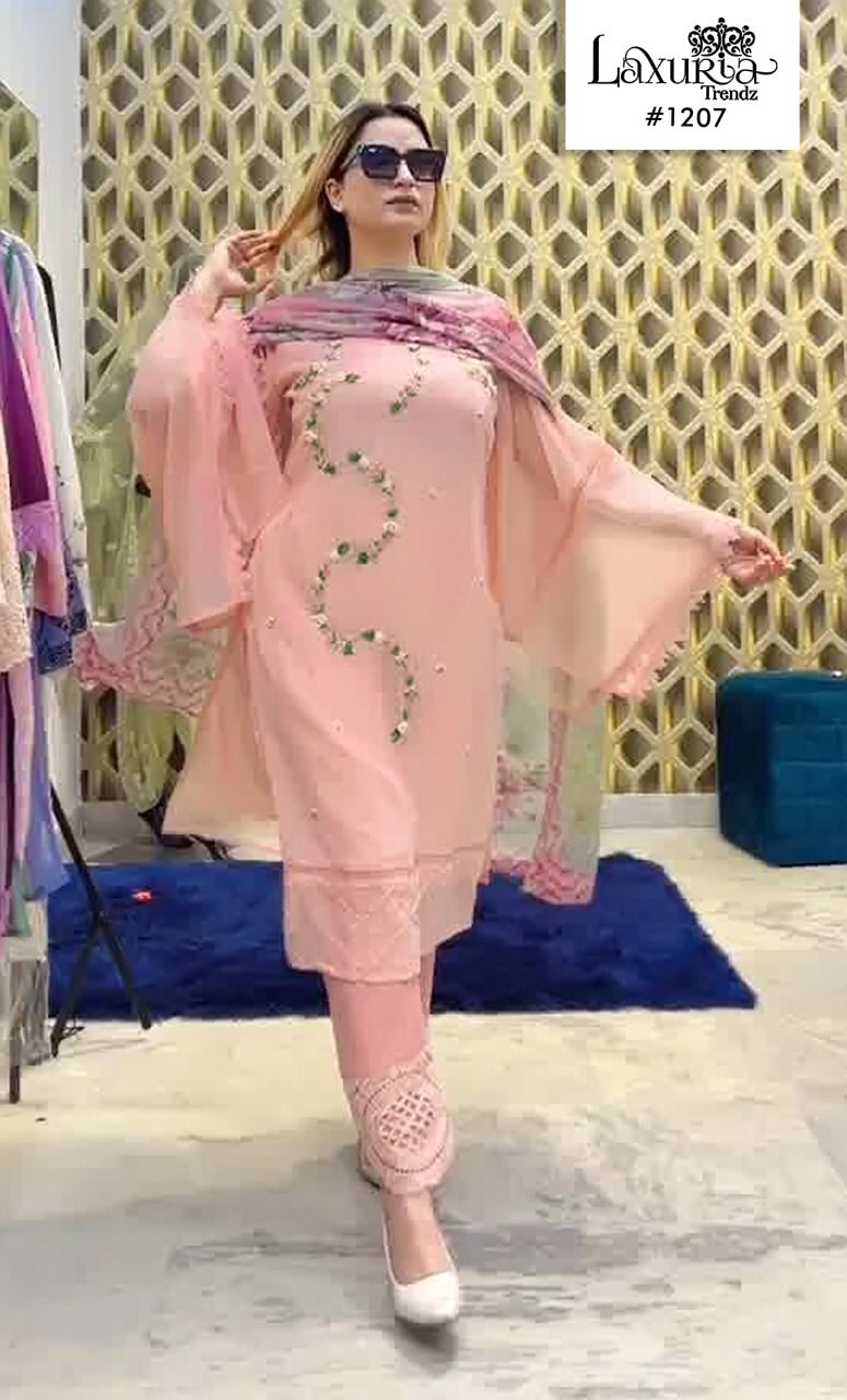 Luxuria Trendz 1207 New Exclusive Wear Designer Slawar Suits Collection
